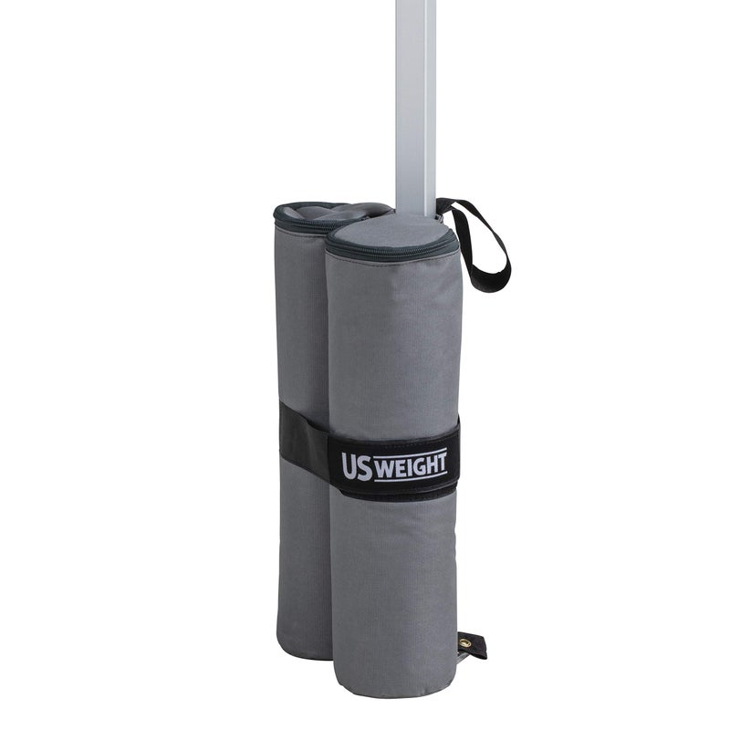 US Weight Titan Fillable Canopy Weight Bags (4-Pack) with Reliable Zippers, Double-Bagged Design, Heavy Duty Thread and Box-Stitched Stress Points - Image 1